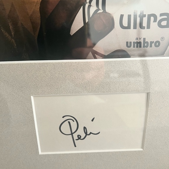 Pele Autograph with Authentication Letter - Picture 3 of 6